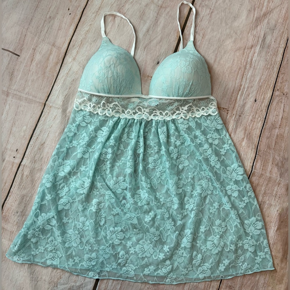Secret Treasures Mint Lace Chemise